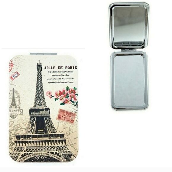 Beautiful Ville De Paris Compact Folding Mirror - Picture 1 of 5